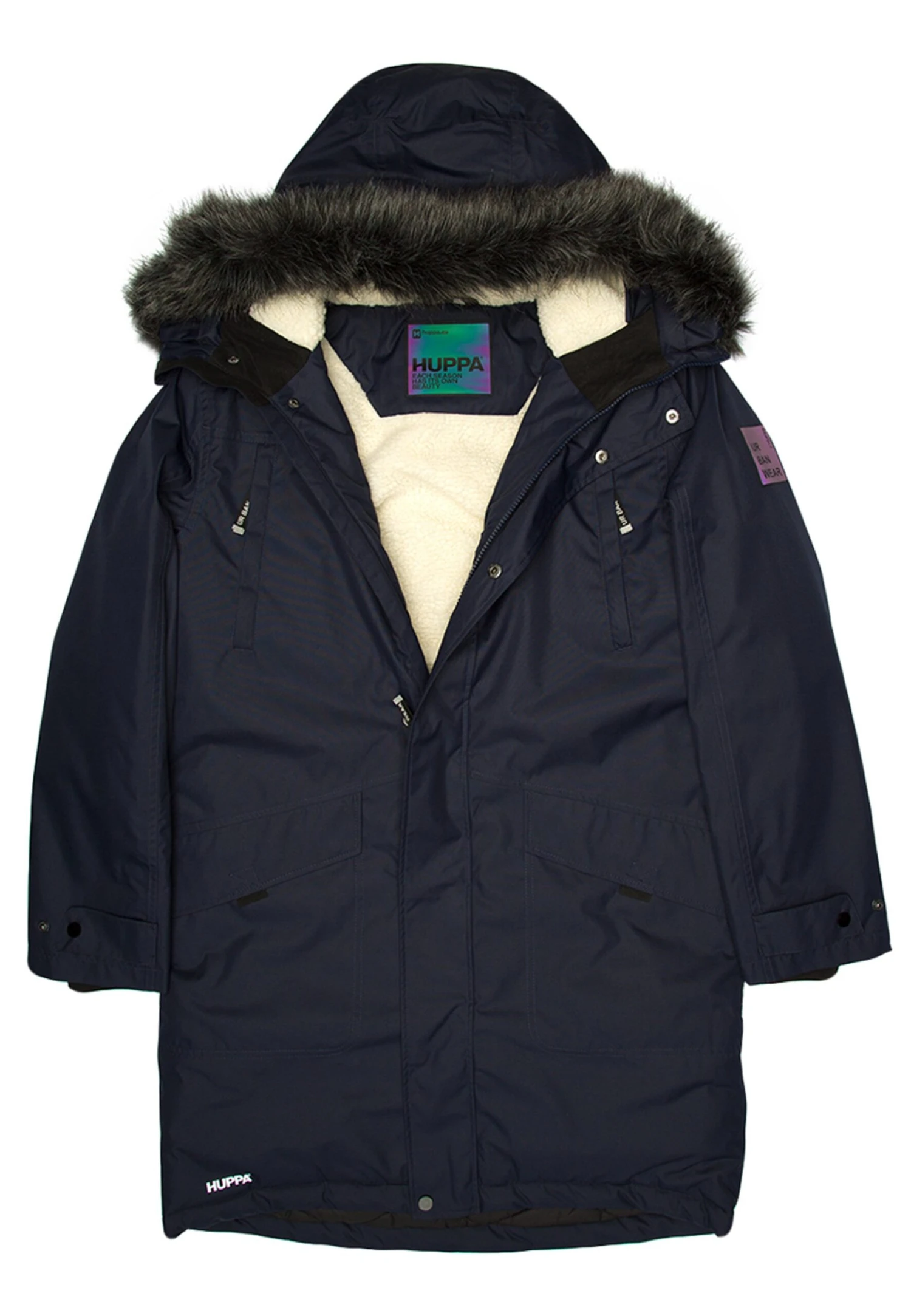 HuppaDAWSON - Vinterkappa /-rock - Navy 6 HuppaDAWSON - Vinterkappa /-rock - Navy - Bild 4