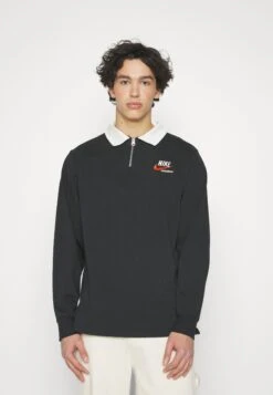 Nike SportswearTREND RUGBY - Sweatshirt - Black/sail -Stilfulla Val Butik 850b4fafc5334821828b97fcb32d6751