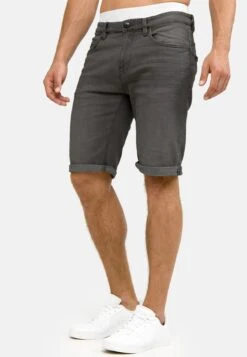 INDICODE JEANSCUBA CADEN - Jeansshorts - Dark Grey -Stilfulla Val Butik 8637c202d41242f8905d5710000c274a