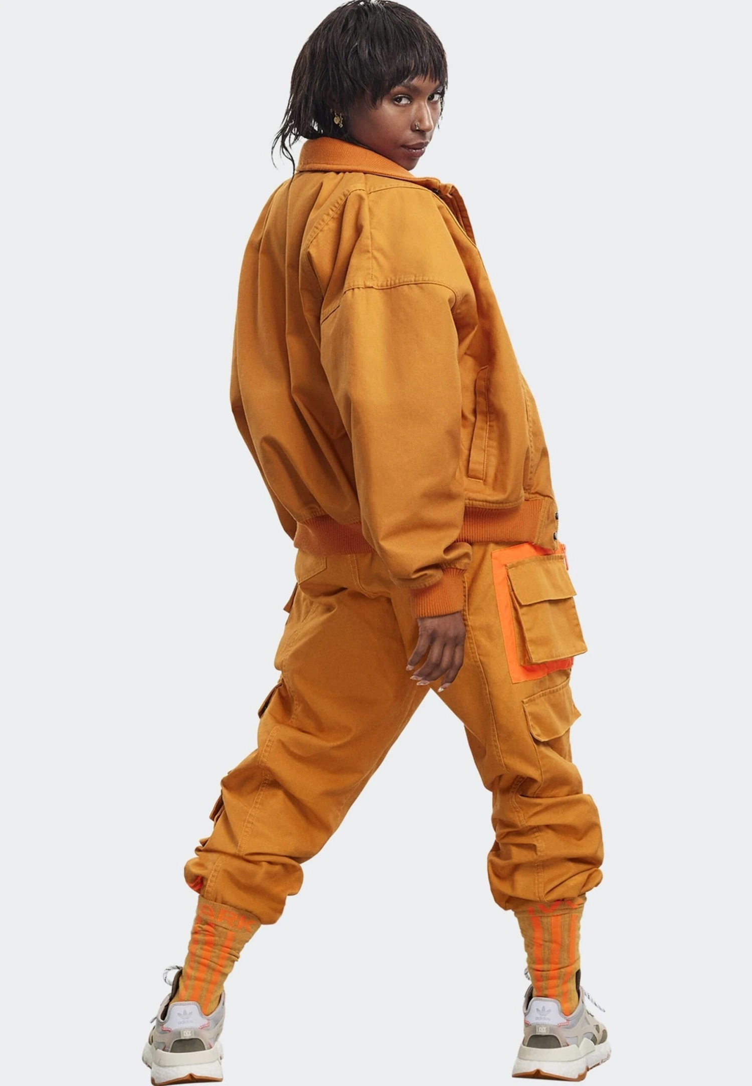 Adidas OriginalsIVY PARK CANVAS JACKET - Outdoorjacka - Focus Orange 5 Adidas OriginalsIVY PARK CANVAS JACKET - Outdoorjacka - Focus Orange - Bild 3
