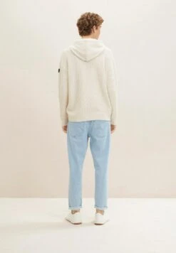 TOM TAILOR DENIMMIT STRUKTUR - Luvtröja - Cold Beige Melange -Stilfulla Val Butik 895944be1852490c9a8616034d88b8e7