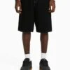 BershkaBAGGY - Jeansshorts - Black