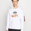 Alpha IndustriesHOT WHEELS FLAG HOODY - Sweatshirt - White -Stilfulla Val Butik 8e4b9bae1ac748798a5a9b67e43a7ad2