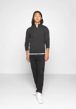 INDICODE JEANSANCONA - Stickad Tröja - Charcoal Mix -Stilfulla Val Butik 91760c75c0224daabc7e96291dbc350b