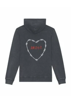 Mira ParisAMOUR BACK VINTAGE UNISEX - Luvtröja - Black