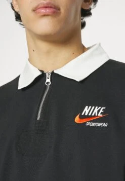 Nike SportswearTREND RUGBY - Sweatshirt - Black/sail -Stilfulla Val Butik 9434bb29da434caeb78186148f0b889b