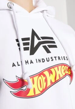 Alpha IndustriesHOT WHEELS FLAG HOODY - Sweatshirt - White -Stilfulla Val Butik 947194630226442d8494ec6c8801090f