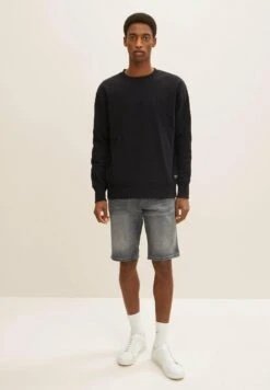 TOM TAILORJOSH - Jeansshorts - Clean Mid Stone Grey Denim