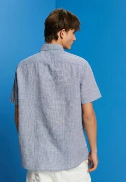 EspritKURZARM MIT HAHNENTRITTMUSTER - Skjorta - Blue -Stilfulla Val Butik 978b9fbbf6cc4eaca67dadd674c4f11e