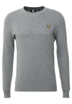 Lyle & ScottCREW NECK JUMPER - Stickad Tröja - Mid Grey Marl -Stilfulla Val Butik 981a8d60d771407380b82e977322effb