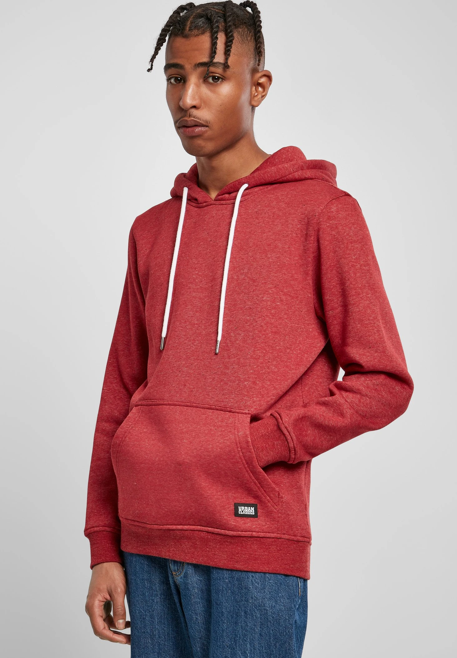 Urban ClassicsBASIC MELANGE HOODY - Luvtröja - Bloodstonemelange 3 Urban ClassicsBASIC MELANGE HOODY - Luvtröja - Bloodstonemelange