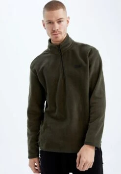 DeFactoSTANDART FIT - Fleecetröja - Khaki