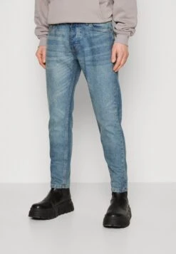 Brave SoulCUBAN - Jeans Tapered Fit - Mid Blue