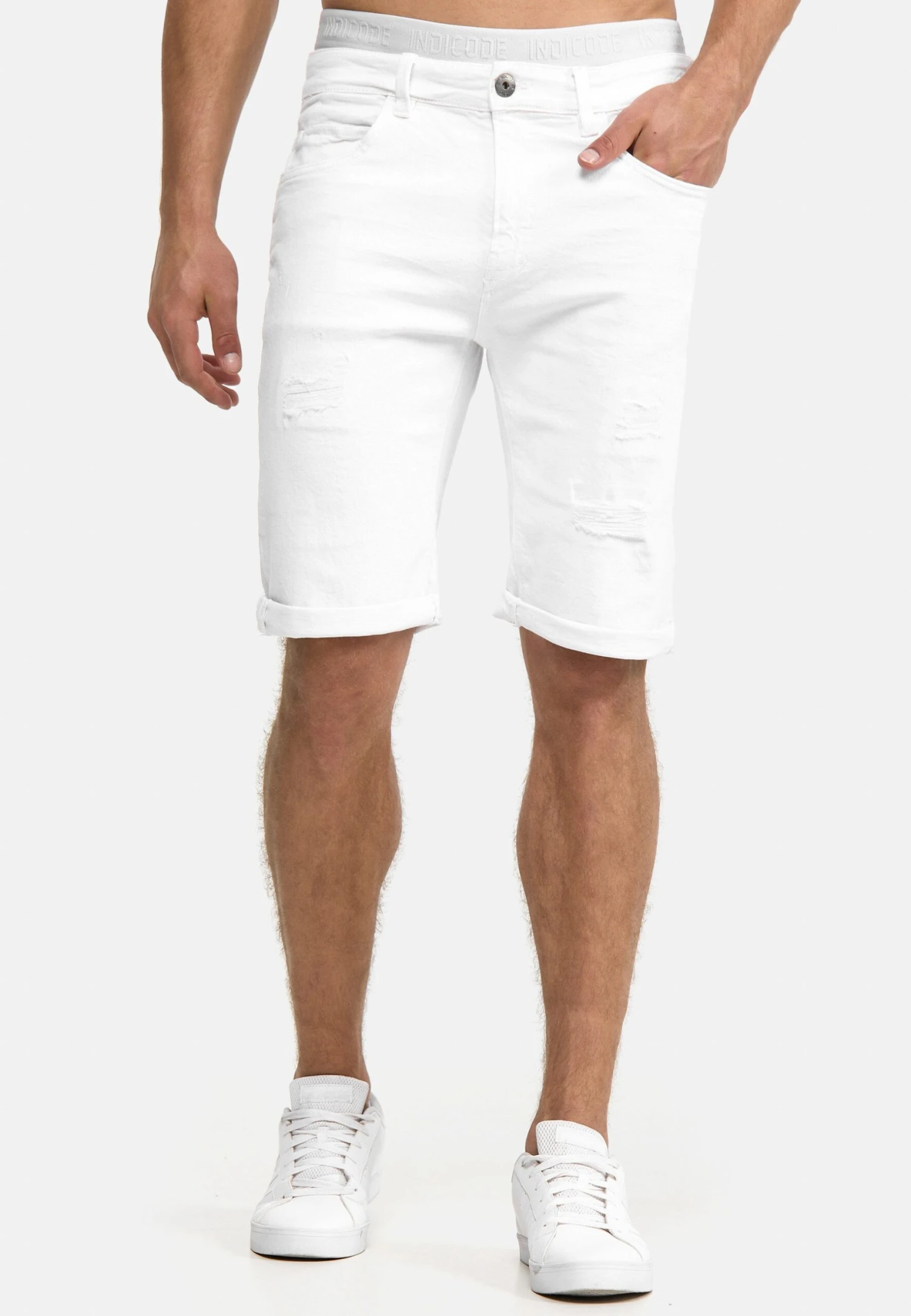 INDICODE JEANSCUBA CADEN - Jeansshorts - Off-white 3 INDICODE JEANSCUBA CADEN - Jeansshorts - Off-white