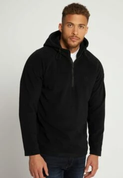 JP1880KAPUZE, HALBER ZIPPER - Luvtröja - Schwarz