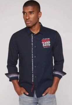 Camp DavidLANGARM MIT ARTWORKS - Skjorta - Blue Navy