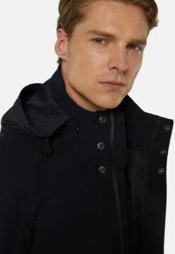 Boggi MilanoRECYCLED TECHNICAL - Kort Kappa / Rock - Navy Blue -Stilfulla Val Butik a4e11945d4d1446584d0a675c4d83263
