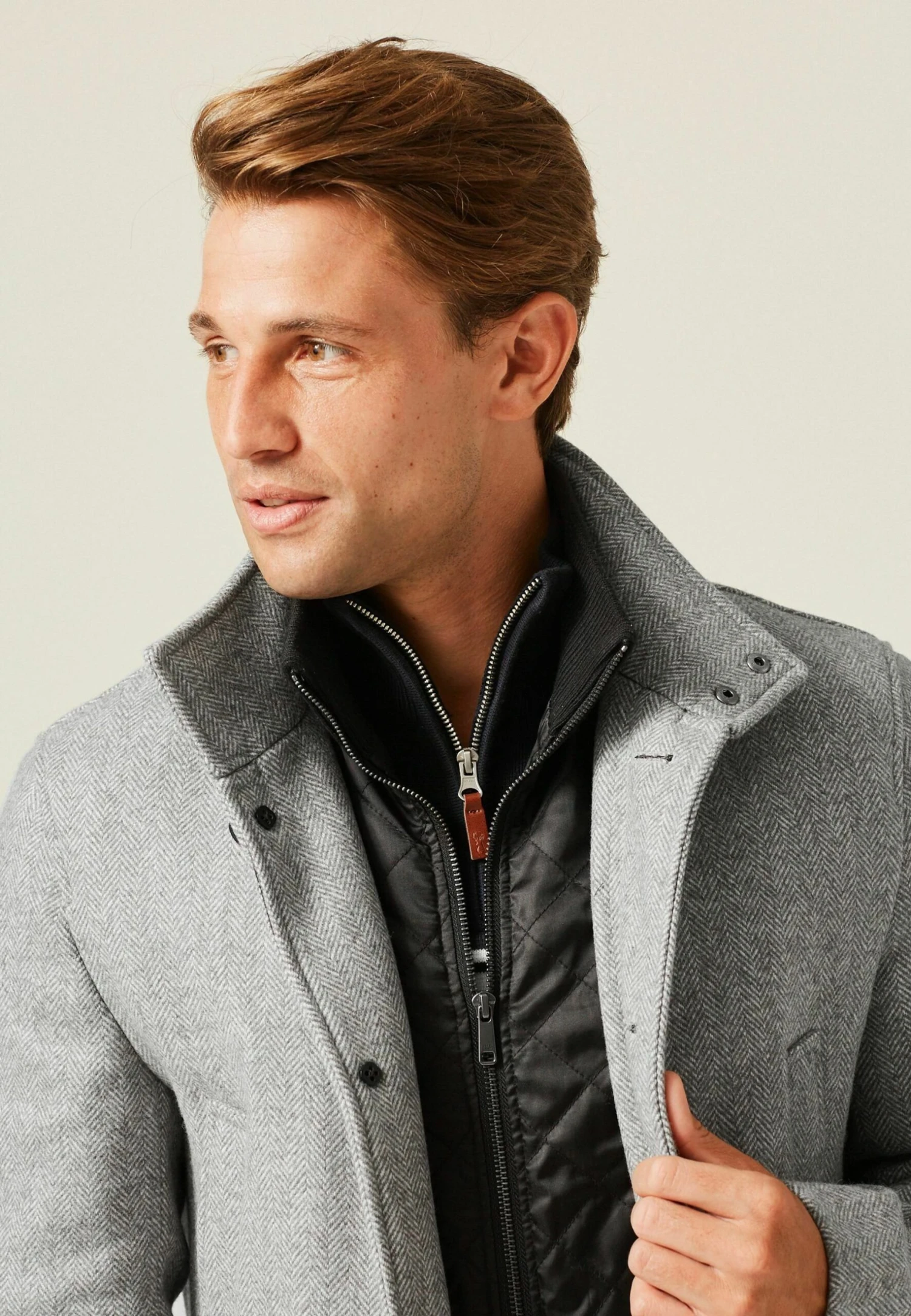 NextFUNNEL NECK - Kort Kappa / Rock - Light Grey 5 NextFUNNEL NECK - Kort Kappa / Rock - Light Grey - Bild 3