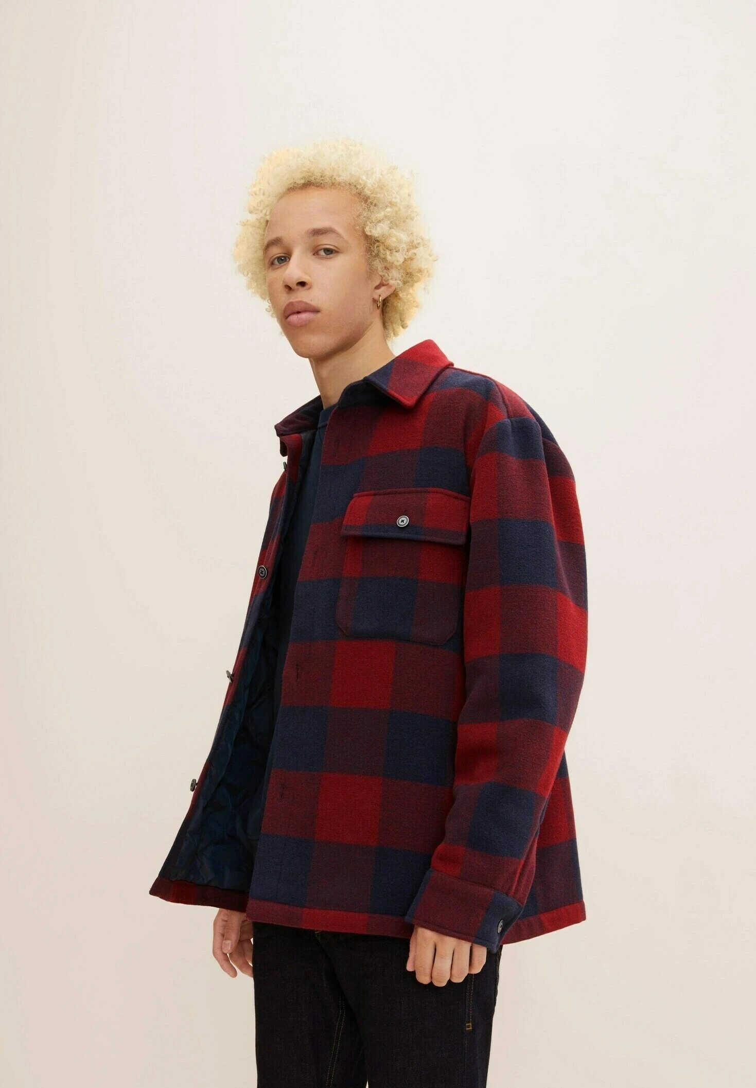 TOM TAILOR DENIMKort Kappa / Rock - Burgundy Navy Big Vichy Check 6 TOM TAILOR DENIMKort Kappa / Rock - Burgundy Navy Big Vichy Check - Bild 4