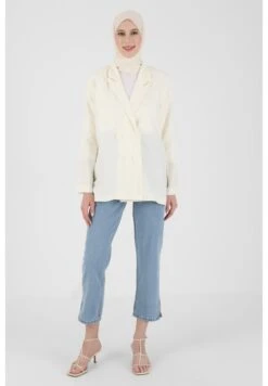 ModanisaFULLY LINED DOUBLE BREASTED REFKA - Kort Kappa / Rock - Off White