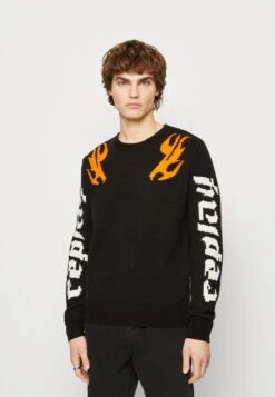 ReplayStickad Tröja - Black