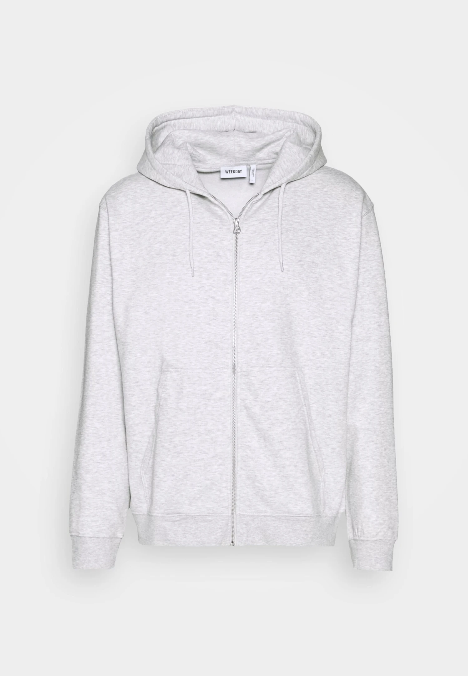 WeekdaySTANDARD ZIP HOODIE - Tröja Med Dragkedja - Light Grey Melange 9 WeekdaySTANDARD ZIP HOODIE - Tröja Med Dragkedja - Light Grey Melange - Bild 7