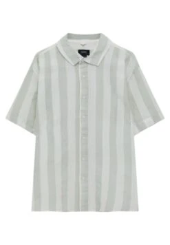 PULL & BEAR PULL&BEARSTRIPED SHORT SLEEVE - Skjorta - Light Green -Stilfulla Val Butik af948c5527444780a6187ceac0ff4ac0