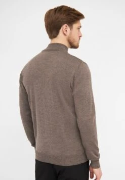 ClipperMILAN - Stickad Tröja - Dark Khaki Melange -Stilfulla Val Butik b02b841974d946b2a53153d0b8761f47