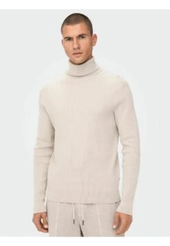 Only & SonsONSPHIL ROLL NECK - Stickad Tröja - Silver Lining -Stilfulla Val Butik b37ef8731bc64f76a8c11e62ecf39d8f