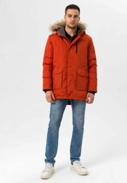 Jimmy SandersREGULAR - Vinterkappa /-rock - Orange -Stilfulla Val Butik b462f504b69d481eae0bbe3aeb45e052