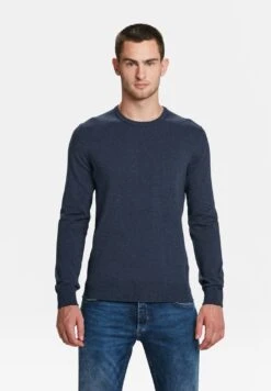 WE FashionStickad Tröja - Dark Blue