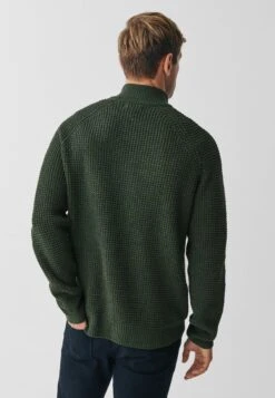 NextZIP NECK - Stickad Tröja - Green -Stilfulla Val Butik b82f14d9c1034b7cbfd8fe61abbc6f30