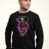 Henry TigerVILLAINS SUGAR SKULL FACILIER - Sweatshirt - Black