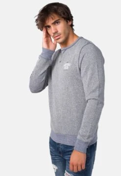 KoroshiMARBLED CREW NECK - Sweatshirt - Gris Grey -Stilfulla Val Butik c2b909423b194054a3fdc92bbb795a58