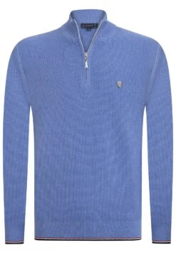 Sir Raymond TailorStickad Tröja - Blue Melange -Stilfulla Val Butik c6bdbf7eec614cc2a2e994ca62f437f3