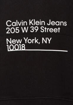 Calvin Klein JeansADDRESS LOGO HOODIE UNISEX - Luvtröja - Black -Stilfulla Val Butik c72395dbfff84a8a8aaeb2faa8f7cda2