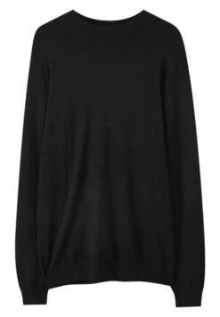 PULL & BEAR PULL&BEARStickad Tröja - Mottled Black -Stilfulla Val Butik c7b8ee500712465a8e967867fb713ff6