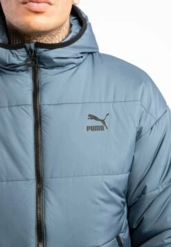 PumaCLASSICS HOODED PADDED EVENING - Vinterjacka - Niebieski -Stilfulla Val Butik cad1ceae0e2c48d8b12c266db3648f71