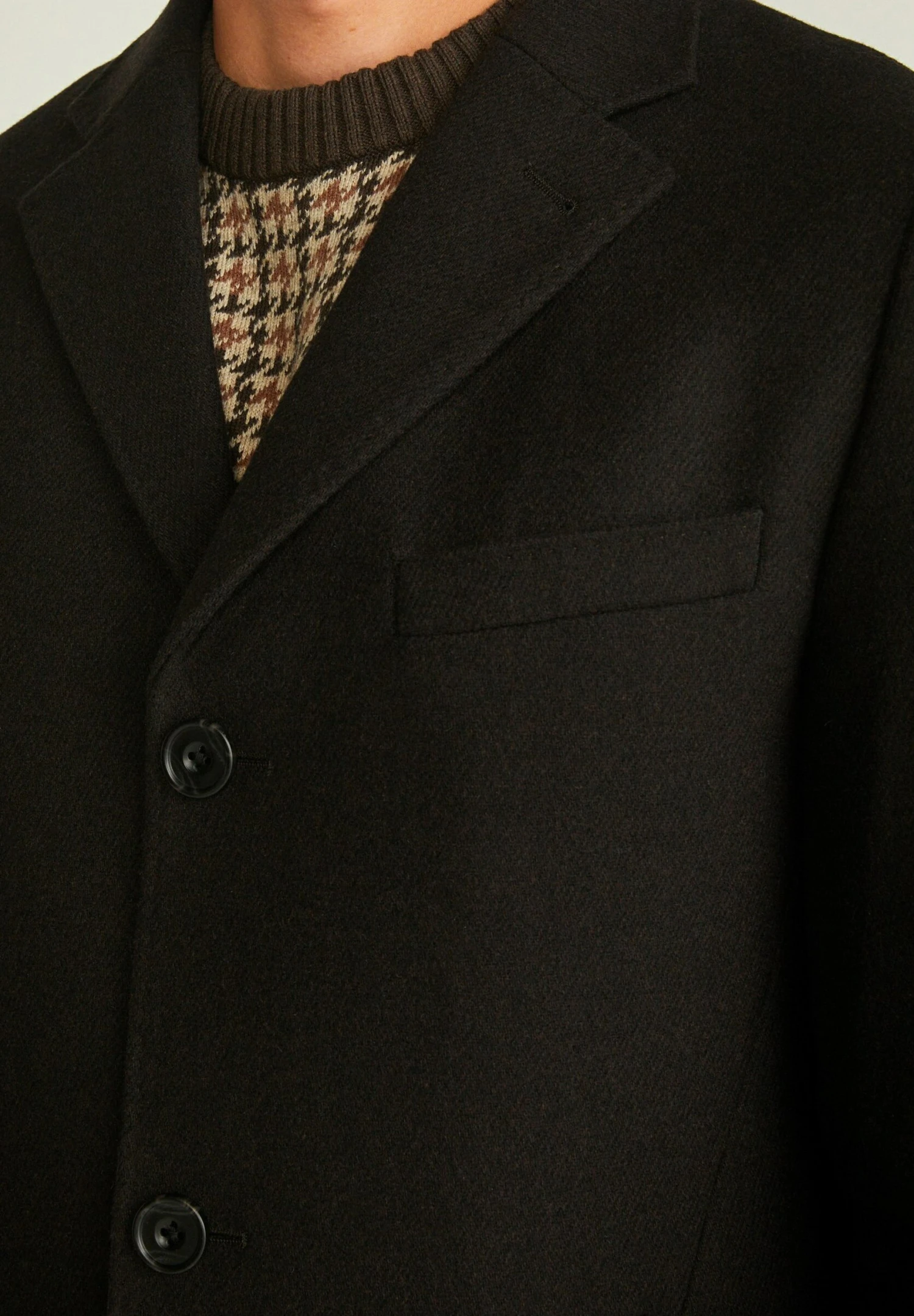 BläckSTEVEN - Kort Kappa / Rock - Dark Brown Mel 5 BläckSTEVEN - Kort Kappa / Rock - Dark Brown Mel - Bild 3