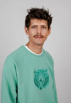 Brava FabricsTIGER LIGHT MORERA - Sweatshirt - Green -Stilfulla Val Butik cc39de9951854e1a8011d964abcedce3