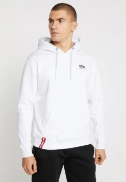 Alpha IndustriesBASIC HOODY SMALL LOGO - Luvtröja - White