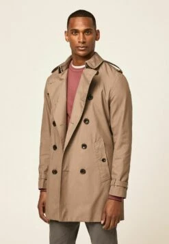 Hackett LondonCLASSIC - Trenchcoat - Taupe -Stilfulla Val Butik d132ff2015f841419eb49fb905e4ac08