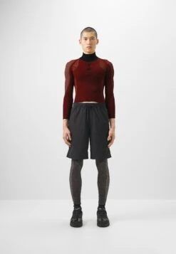 Saul NashHIGH NECK COMPRESSION - Stickad Tröja - Red/black