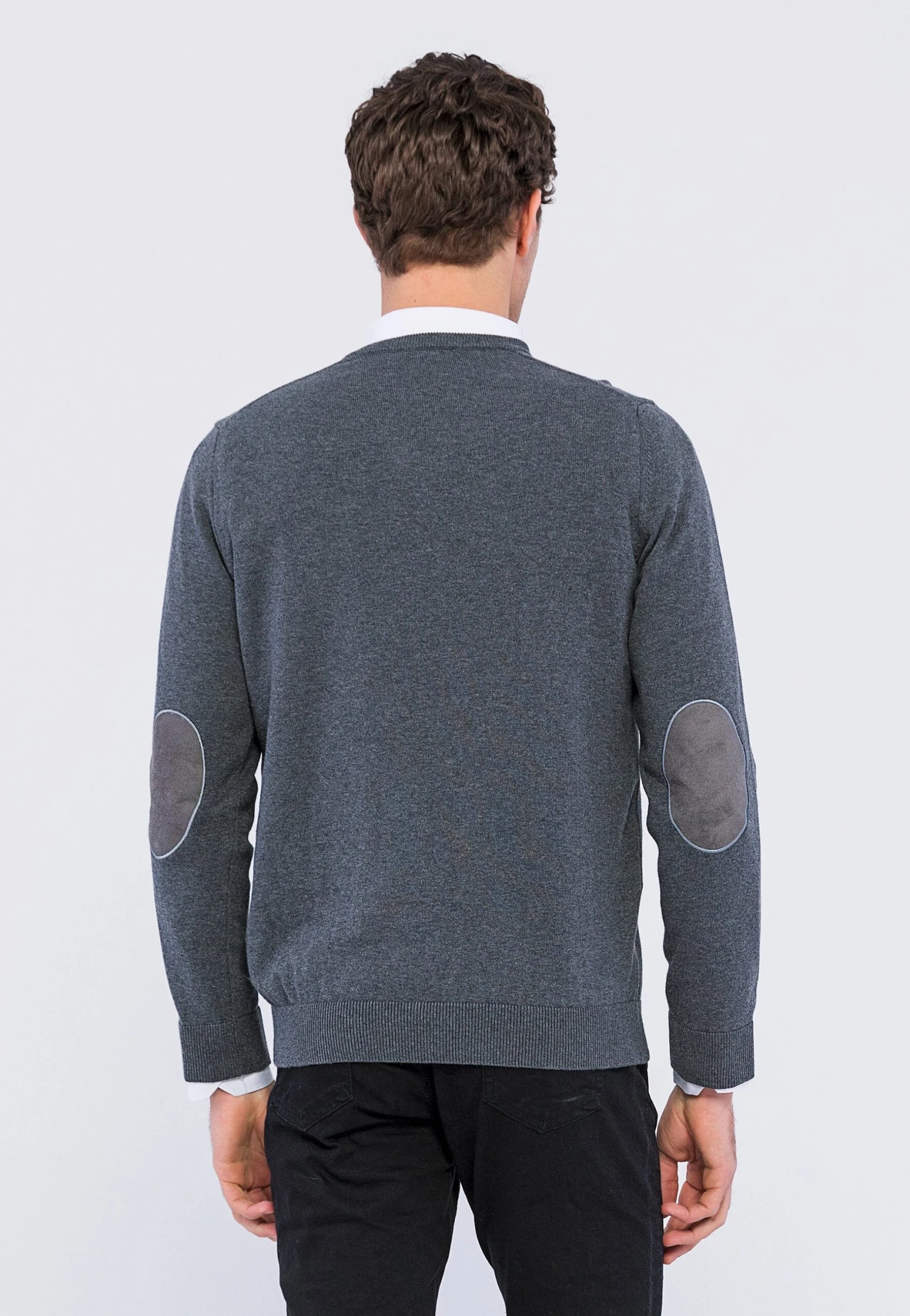 Basics And MoreStickad Tröja - Antracite 4 Basics And MoreStickad Tröja - Antracite - Bild 2