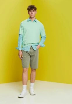 Edc By EspritAUS COLOURED - Jeansshorts - Green -Stilfulla Val Butik d8b1a93c5ae442fe9e737b968f4b8291