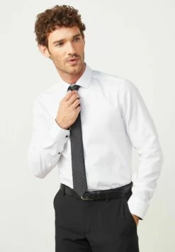 NextAND SINGLE CUFF - Skjorta - White Black