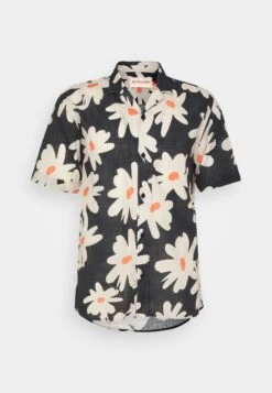 REVOLUTIONSHORT SLEEVED SHIRT WITH A CUBAN COLLAR - Skjorta - Navy -Stilfulla Val Butik dab4f4e3baa9476d93b1b9832eac78f2