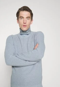 Hackett LondonMOULINE CREW - Stickad Tröja - Chambray/ecru -Stilfulla Val Butik db72b017585545bc9ef0d43ff3ab1877