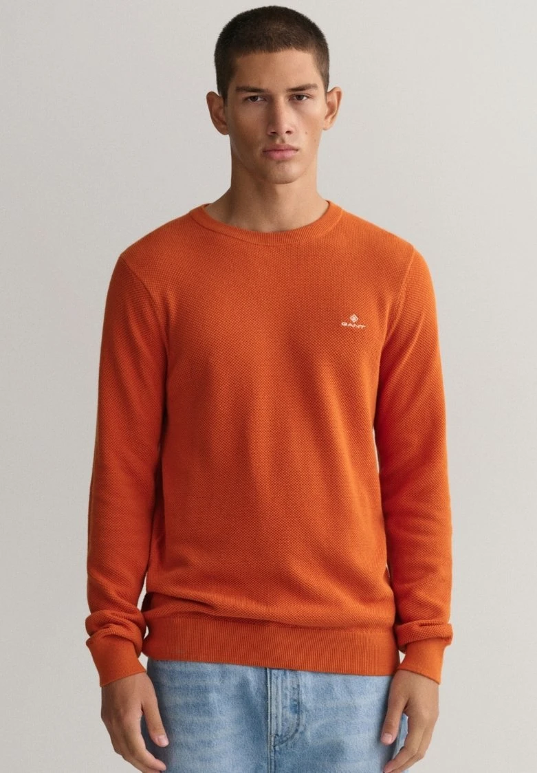 GANTStickad Tröja - Pumpink/orange 3 GANTStickad Tröja - Pumpink/orange