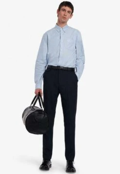 Fred PerryMANGA LARGA - Skjorta - Blue